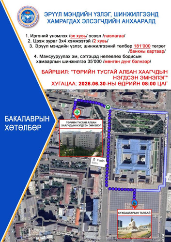 Хяналтын тоонд багтаж эрүүл мэндийн үзлэг, шинжилгээнд хамрагдах элсэгчдийн анхааралд: